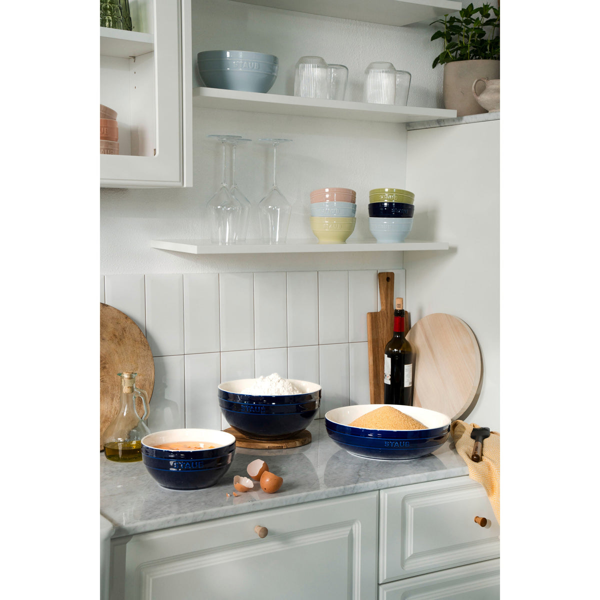 Staub Stoneware 2-pc, Large Mixing Bowl Set
