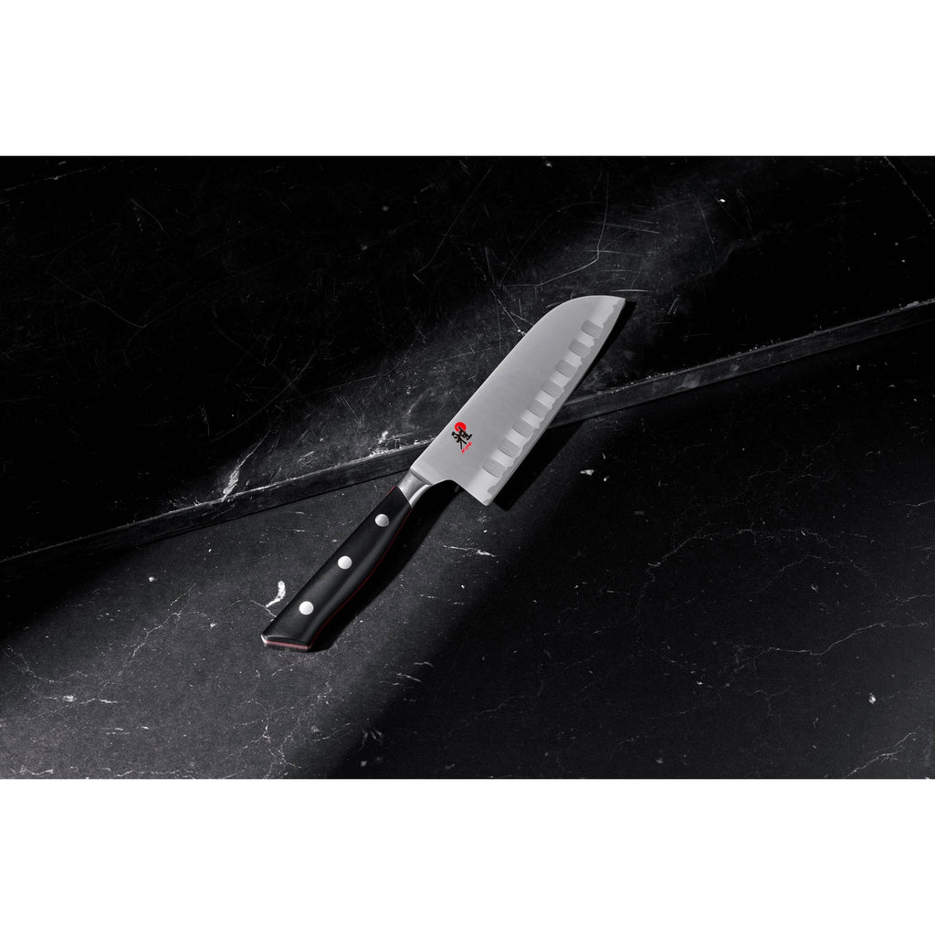 MIYABI Evolution 5.5-inch, Hollow Edge Santoku Knife
