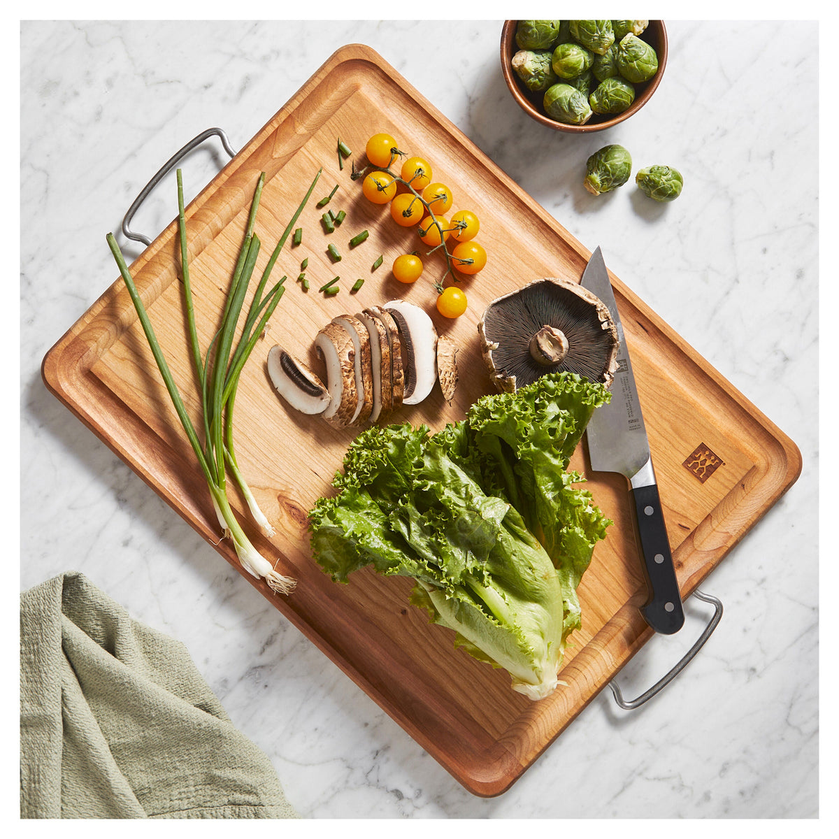 ZWILLING 19.5-inch x 15-inch Cutting Board, Cherry