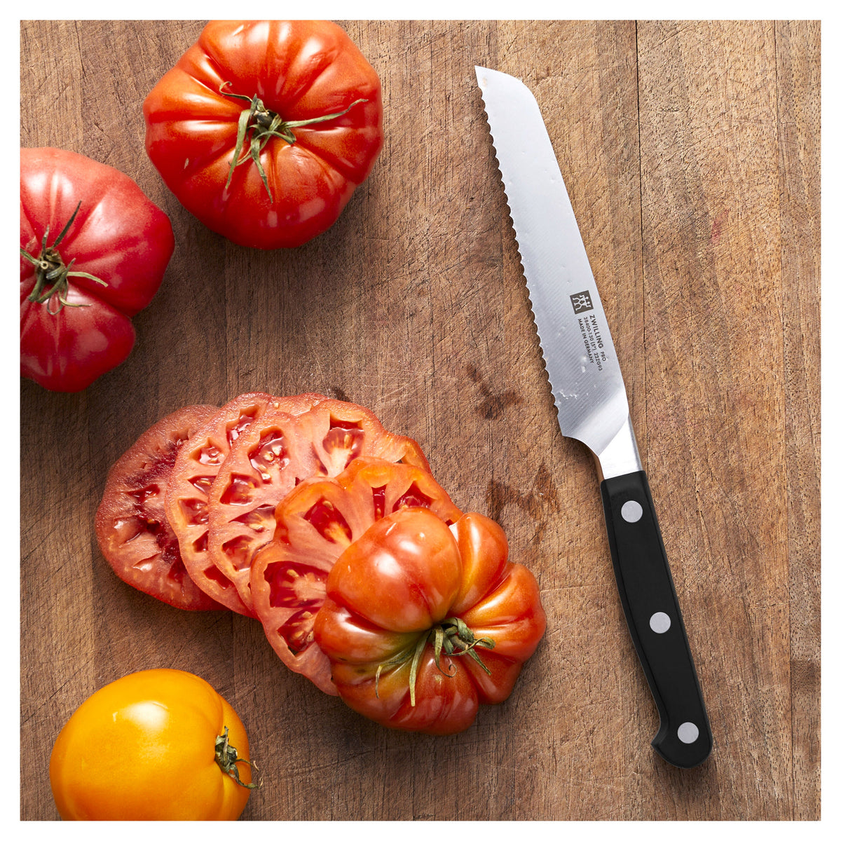 ZWILLING Pro 5-inch Utility Knife, Serrated Edge