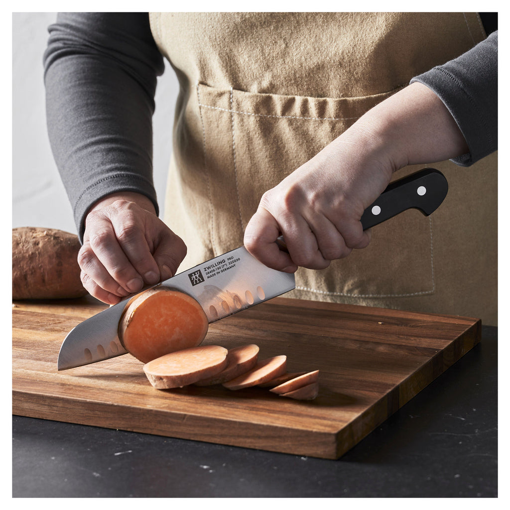 ZWILLING Pro 7-inch, Hollow Edge Santoku Knife