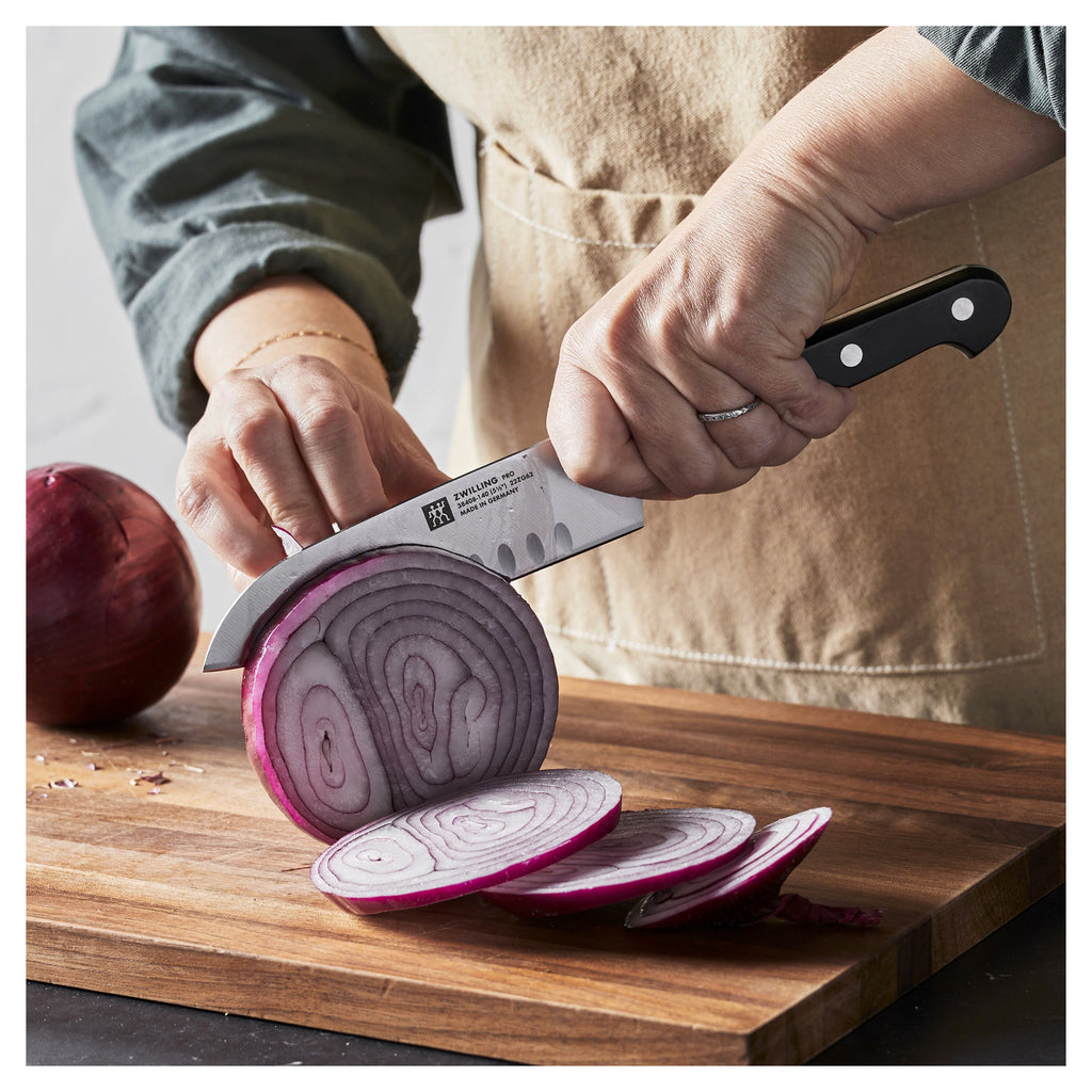 ZWILLING Pro 5.5-inch, Hollow Edge Santoku Knife