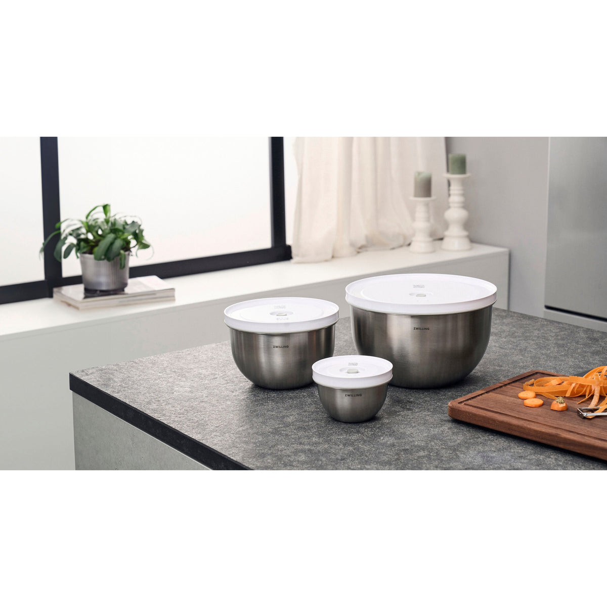 ZWILLING Fresh & Save BOWLS Vacuum bowl set S/M/L / 6-pc, glass