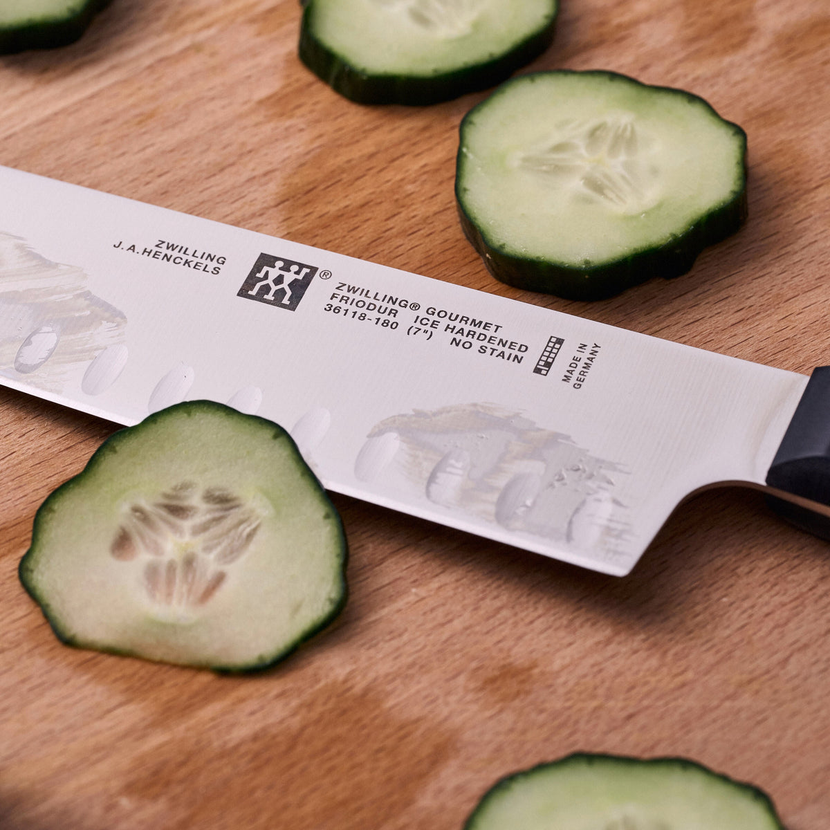 ZWILLING Gourmet 7-inch, Hollow Edge Santoku Knife