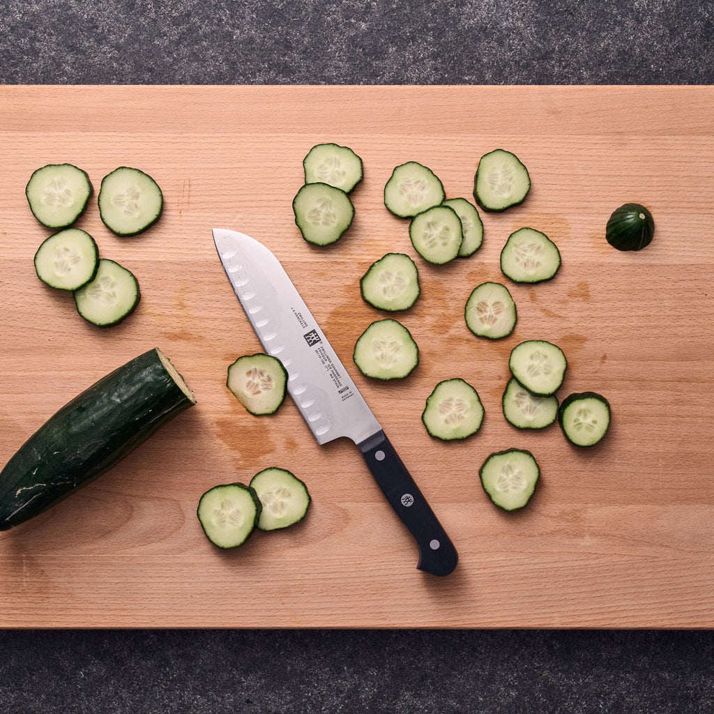 ZWILLING Gourmet 7-inch, Hollow Edge Santoku Knife