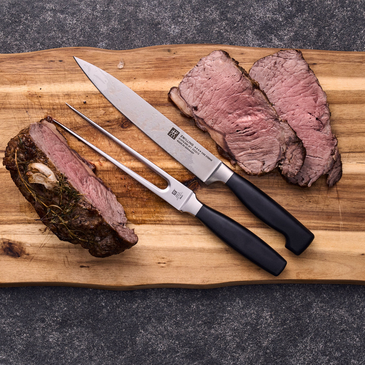 ZWILLING Four Star 2-pc, Slicing/Carving Knife And Fork Set