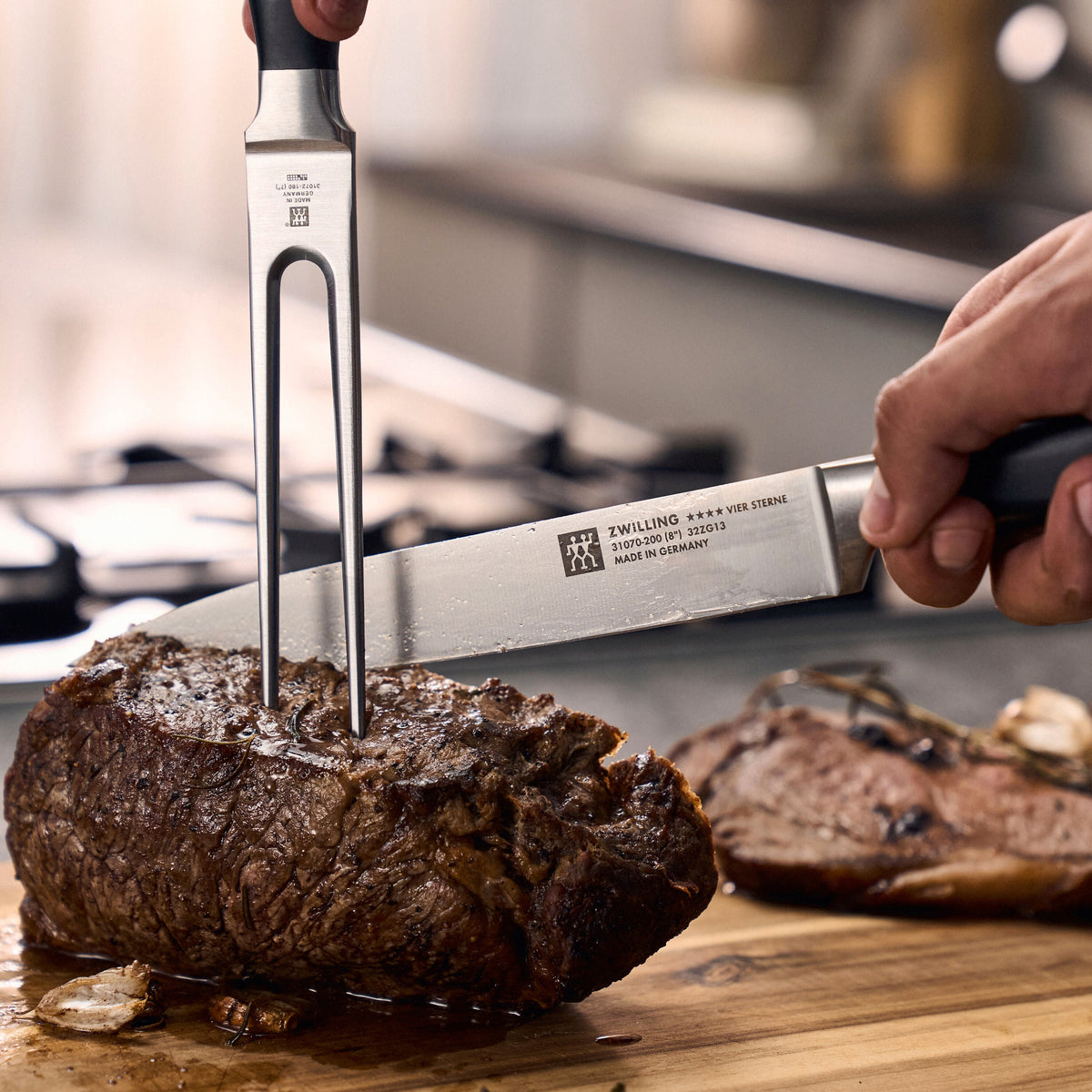 ZWILLING Four Star 2-pc, Slicing/Carving Knife And Fork Set