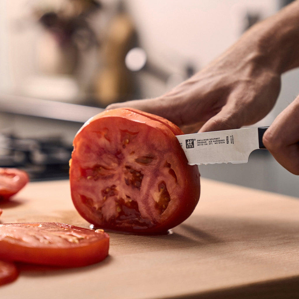 ZWILLING Gourmet 5-inch Utility Knife, Serrated Edge - Factory Second