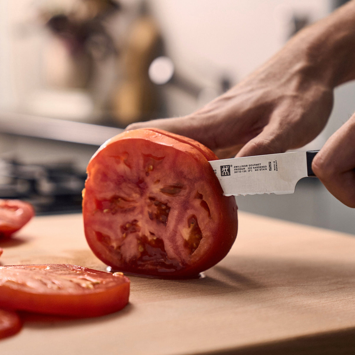 ZWILLING Gourmet 5-inch Utility Knife, Serrated Edge - Factory Second