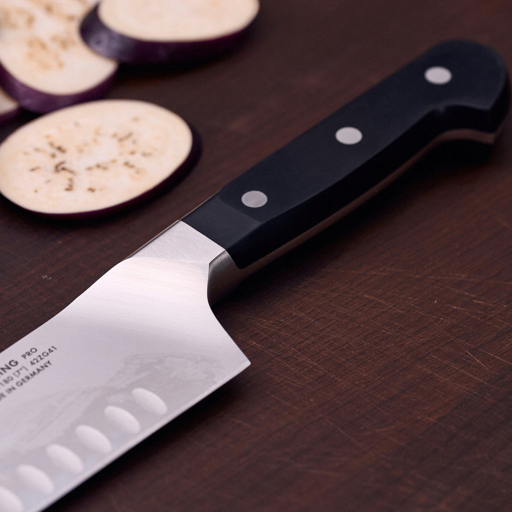 ZWILLING Pro 7-inch, Hollow Edge Santoku Knife
