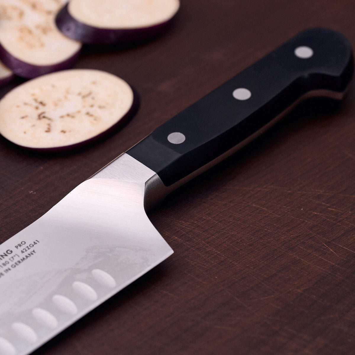 ZWILLING Pro 7-inch, Hollow Edge Santoku Knife