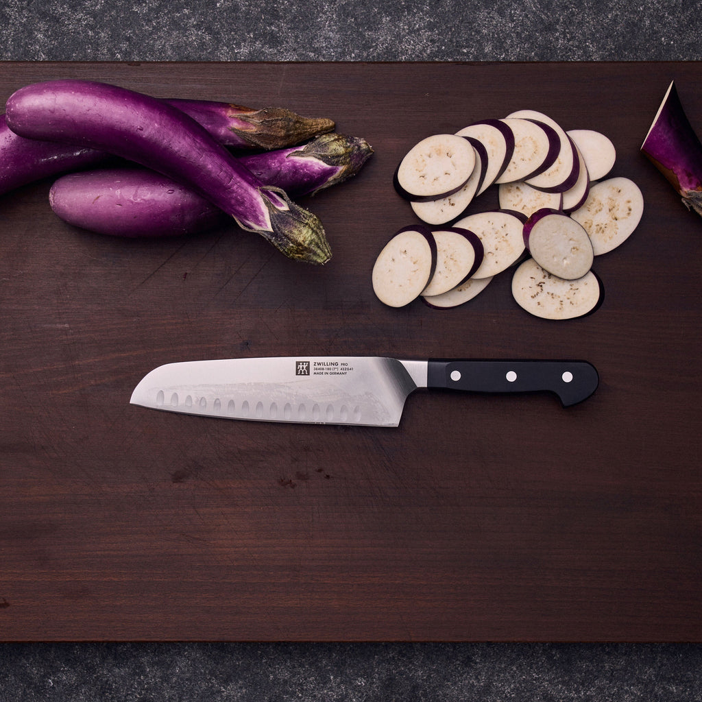 ZWILLING Pro 7-inch, Hollow Edge Santoku Knife