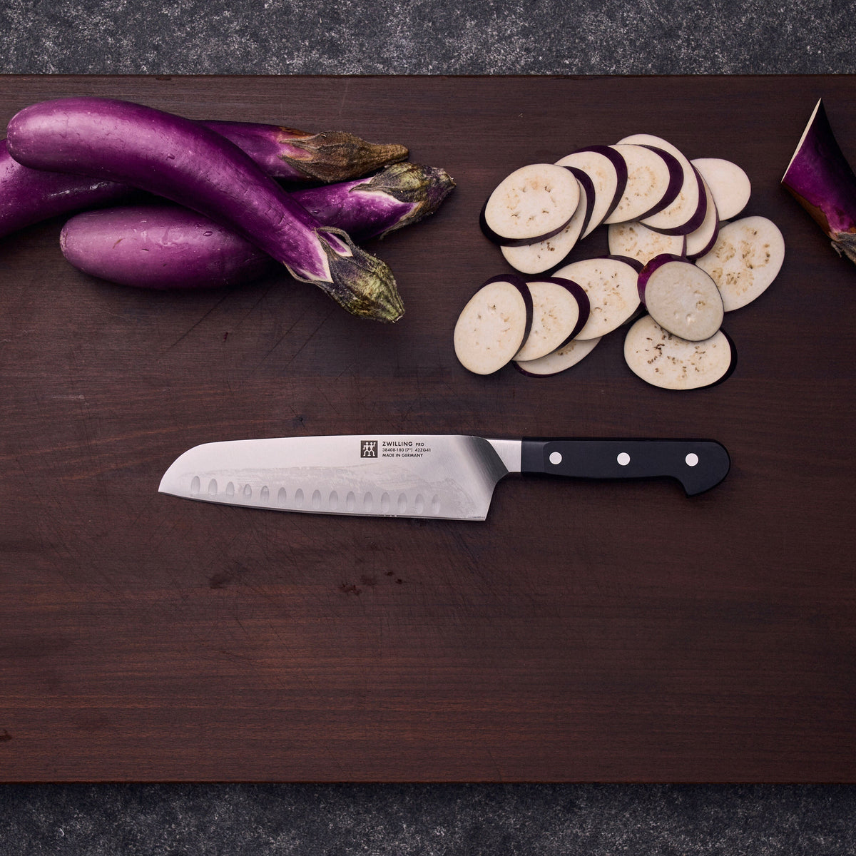 ZWILLING Pro 7-inch, Hollow Edge Santoku Knife