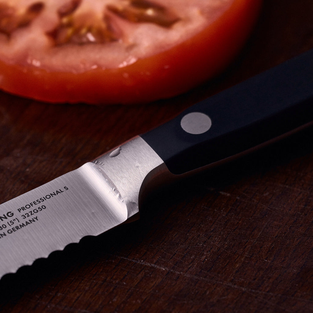 ZWILLING Professional S 5-inch Utility Knife, Serrated Edge
