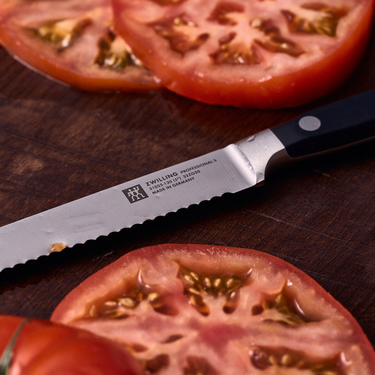 ZWILLING Professional S 5-inch Utility Knife, Serrated Edge