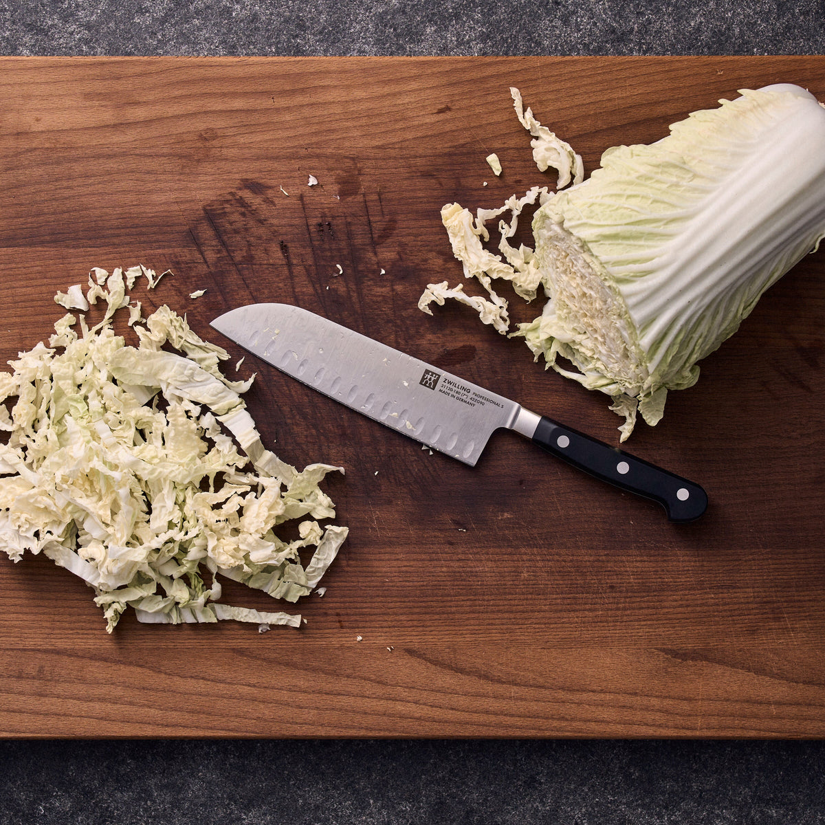 ZWILLING Professional S 7-inch, Hollow Edge Santoku Knife