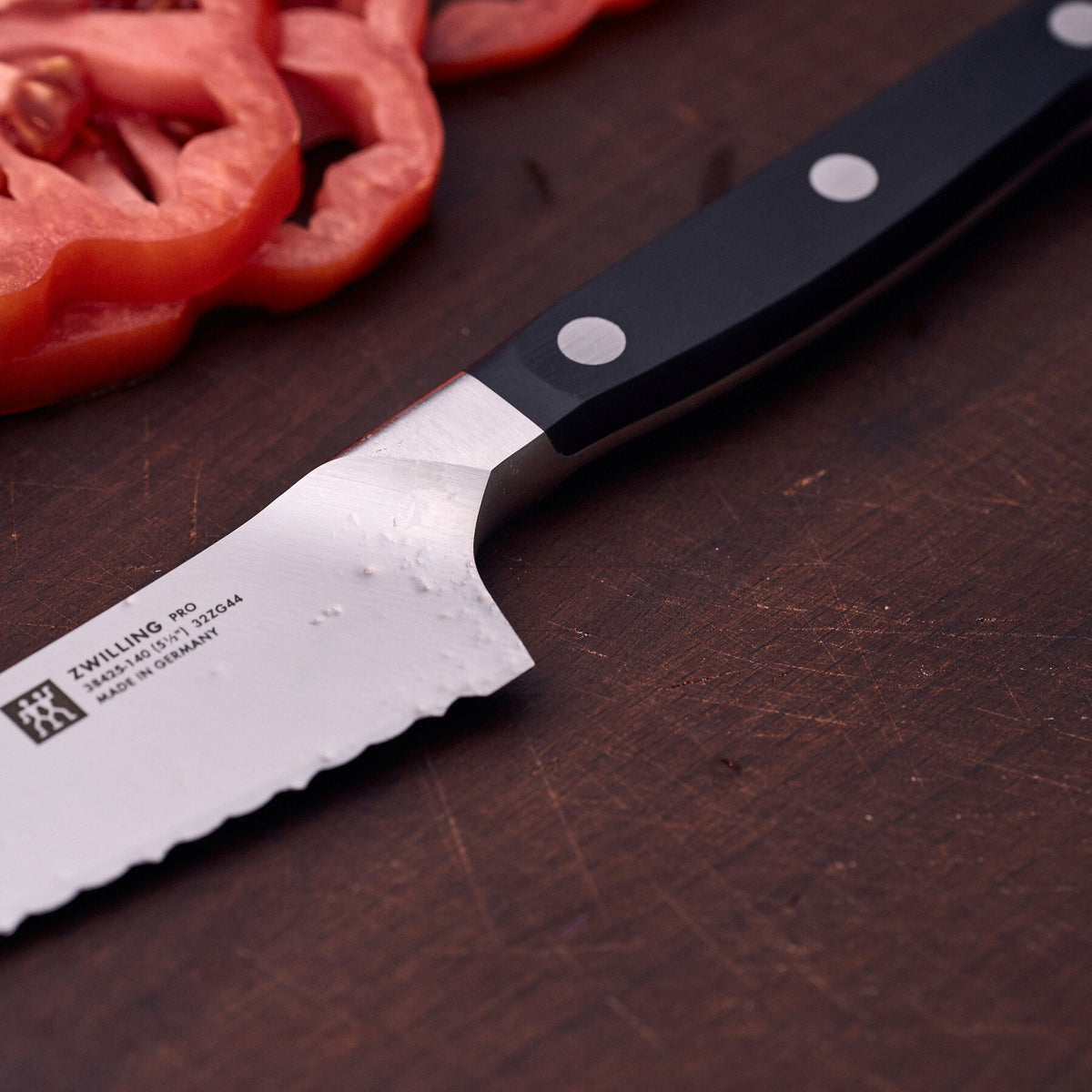 ZWILLING Pro 5.5-inch Prep Knife, Inverted Serrated Edge