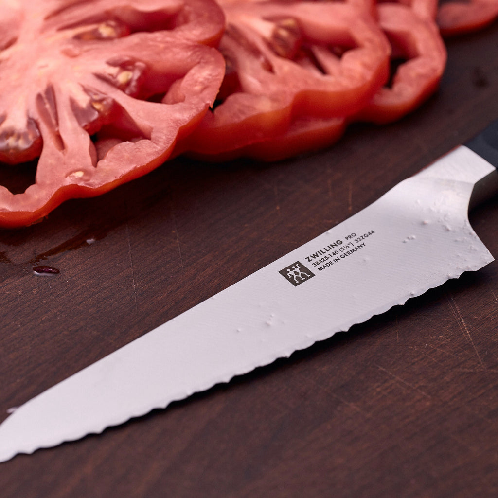 ZWILLING Pro 5.5-inch Prep Knife, Inverted Serrated Edge