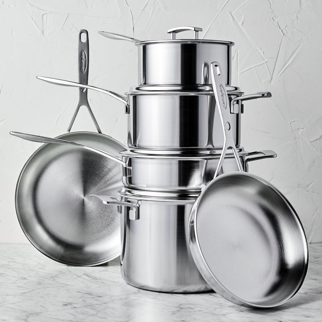 Demeyere Industry 5 10-pc, 18/10 Stainless Steel, Pots And Pans Set