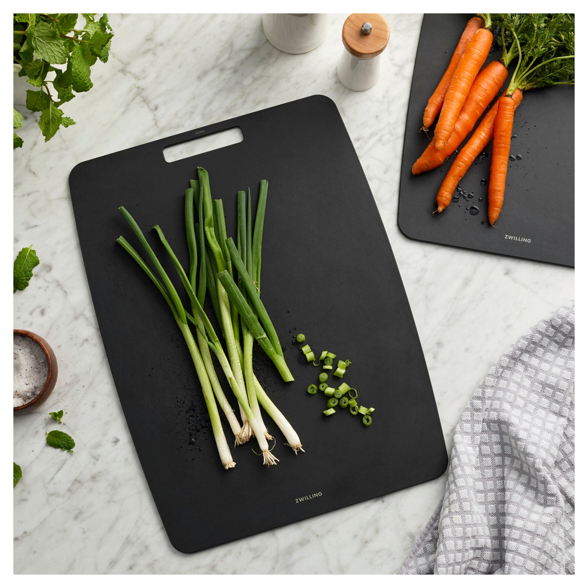 ZWILLING 8-inch x 6-inch Plant Fiber Cutting Board, Fiber Wood