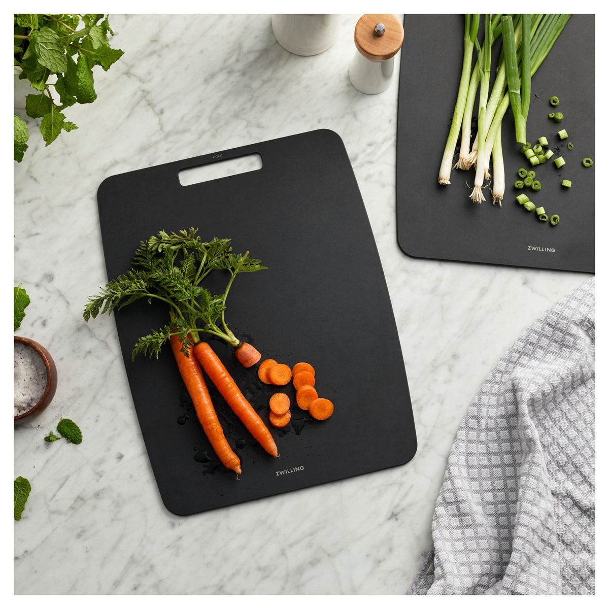 ZWILLING 8-inch x 6-inch Plant Fiber Cutting Board, Fiber Wood