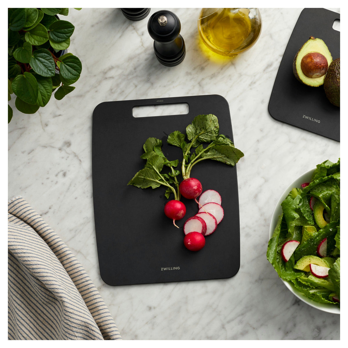 ZWILLING 8-inch x 6-inch Plant Fiber Cutting Board, Fiber Wood