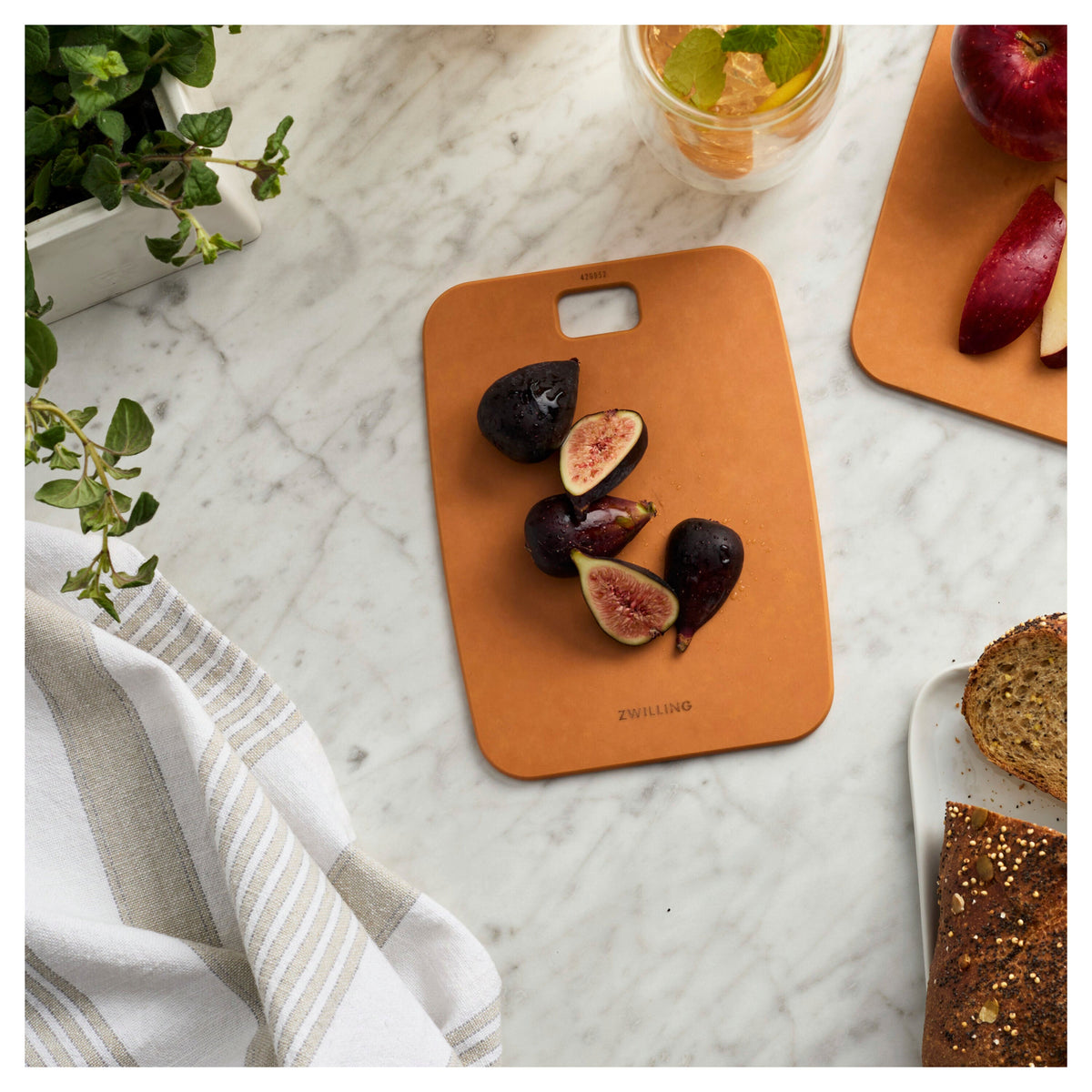 ZWILLING 8-inch x 6-inch Plant Fiber Cutting Board, Fiber Wood