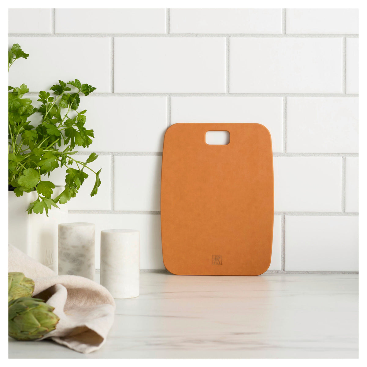 ZWILLING 8-inch x 6-inch Plant Fiber Cutting Board, Fiber Wood