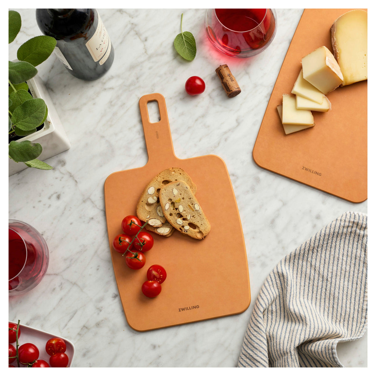 ZWILLING 13-inch x 7.5-inch Plant Fiber Cutting Board, Fiber Wood