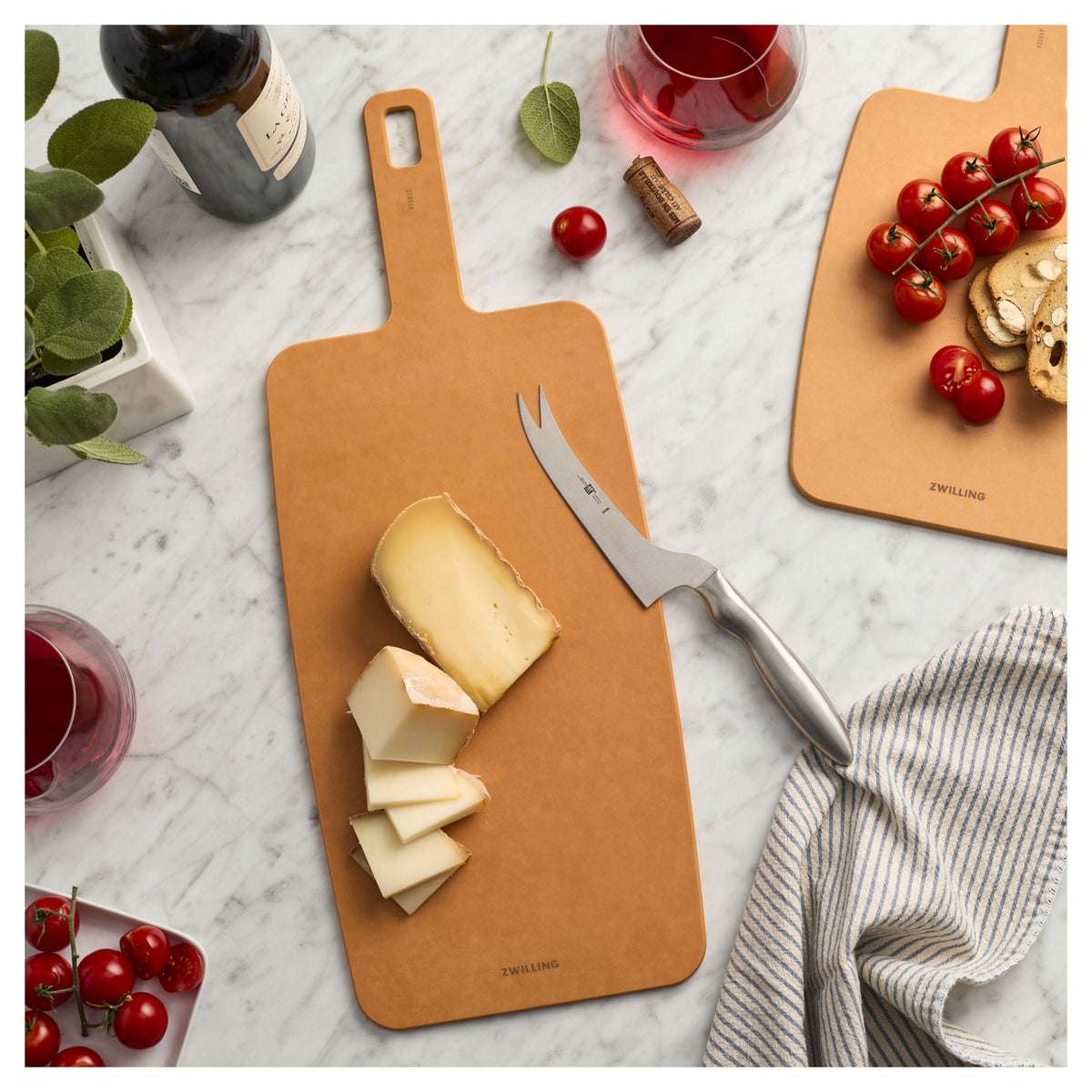 ZWILLING 13-inch x 7.5-inch Plant Fiber Cutting Board, Fiber Wood