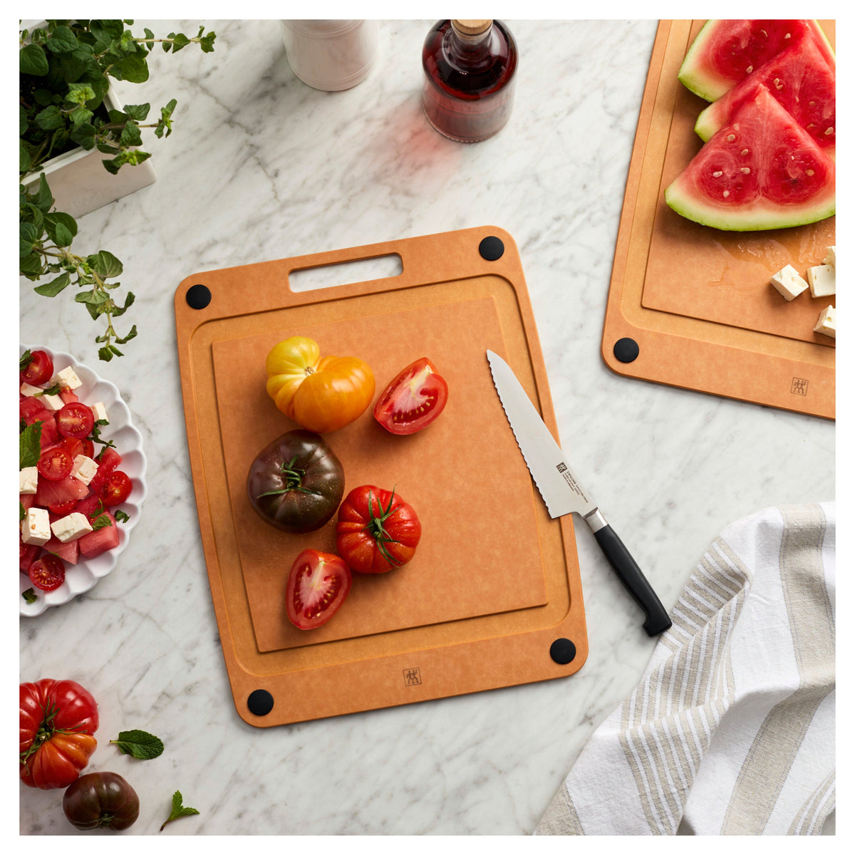 ZWILLING 17-inch x 13-inch Plant Fiber Cutting Board, Fiber Wood