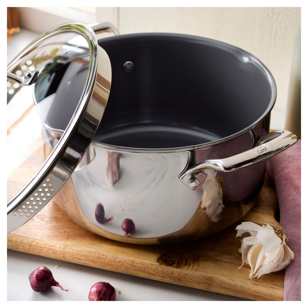ZWILLING Energy Plus 10-pc, 18/10 Stainless Steel, Pots And Pans Set Ceramic Coating