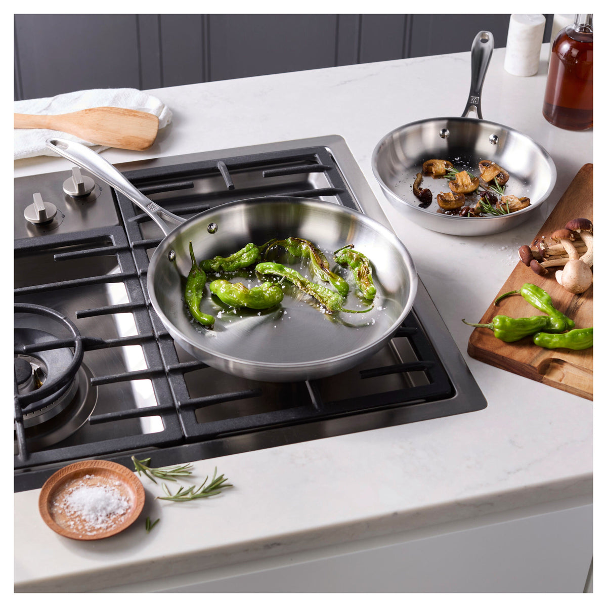 ZWILLING Spirit 3-Ply 2-pc, Stainless Steel, Frying Pan Set