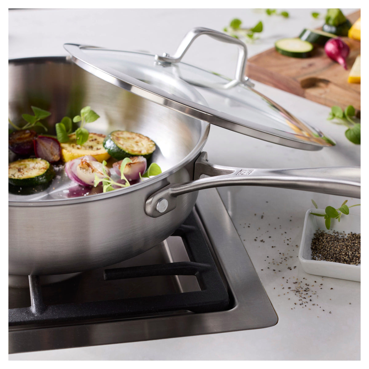 ZWILLING Spirit 3-Ply 3 qt, Stainless Steel, Saute Pan