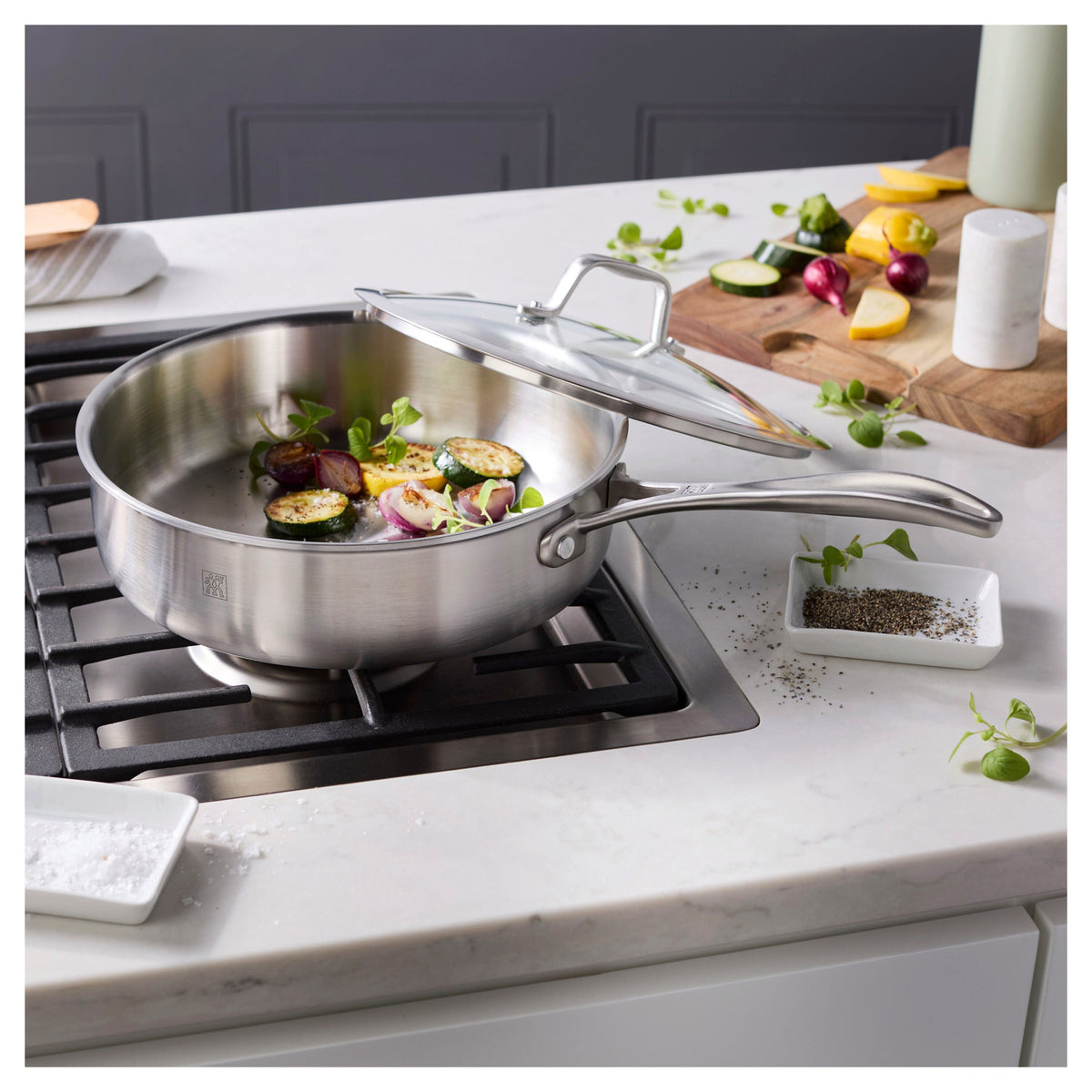ZWILLING Spirit 3-Ply 3 qt, Stainless Steel, Saute Pan