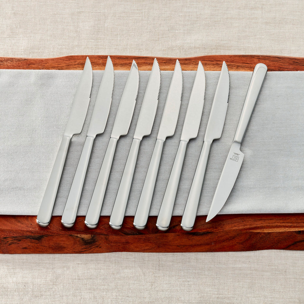 ZWILLING Steak Sets Stainless Steel Steak Knife Set with Wood Presentation Case