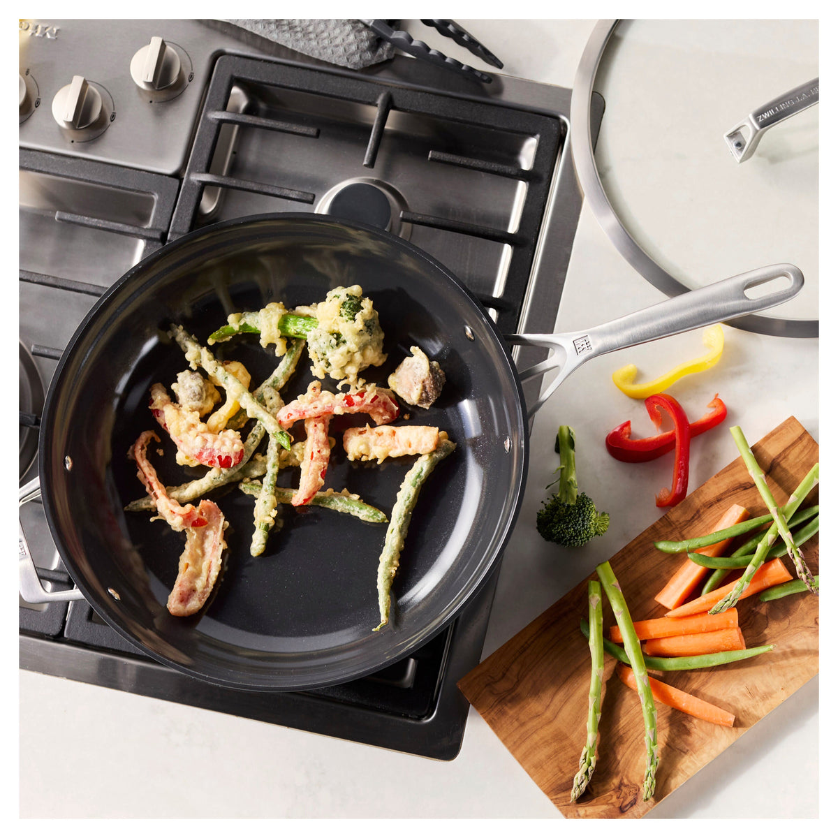 ZWILLING Motion Ceramic 5 qt, Hard Anodized Ceramic Nonstick Deep Fryer Ceramic Coating