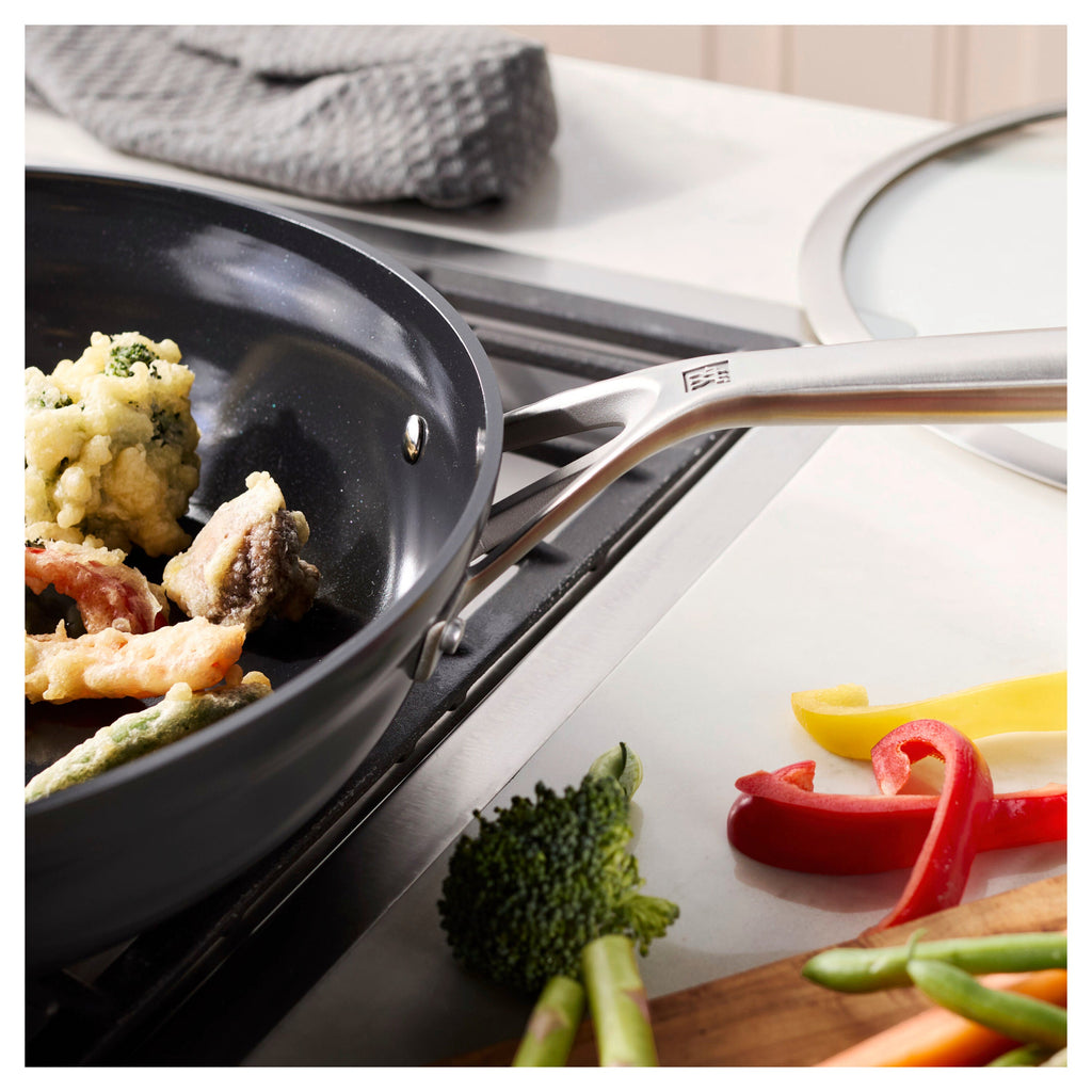 ZWILLING Motion Ceramic 5 qt, Hard Anodized Ceramic Nonstick Deep Fryer Ceramic Coating
