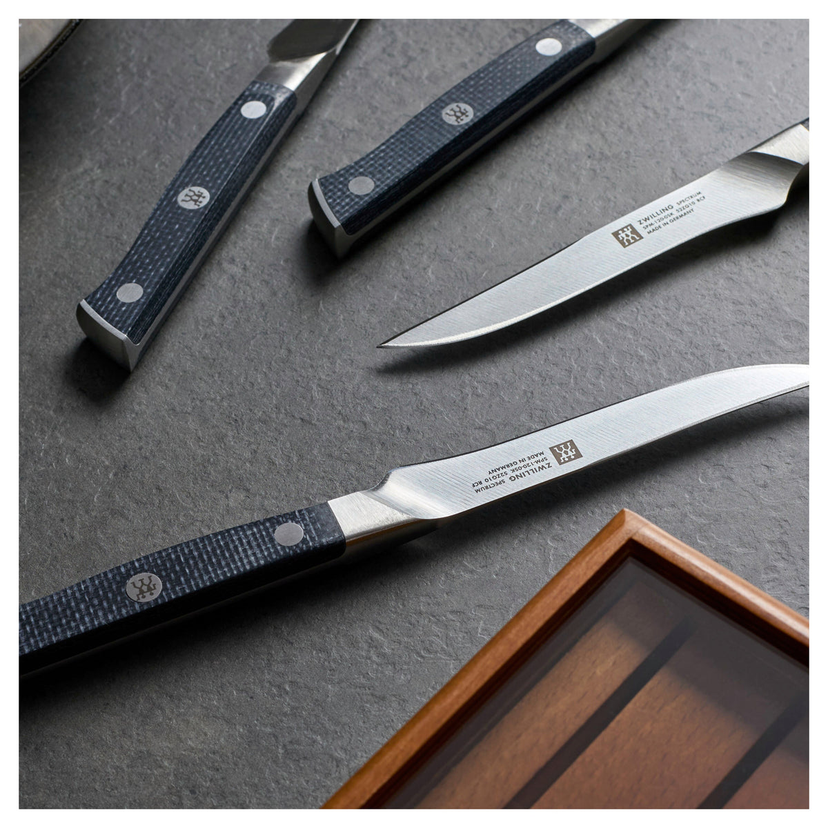 ZWILLING Spectrum 4-pc, Steak Knife Set With Wood Presentation Box