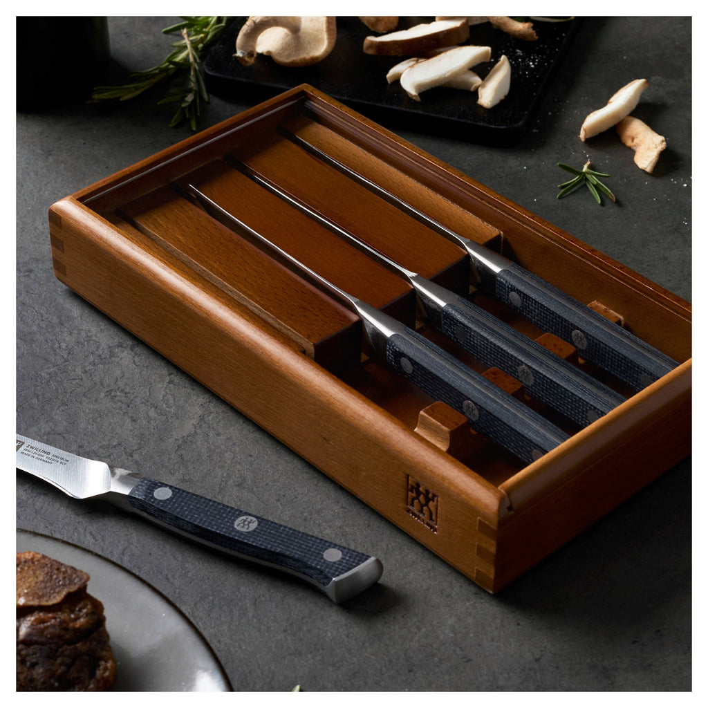 ZWILLING Spectrum 4-pc, Steak Knife Set With Wood Presentation Box