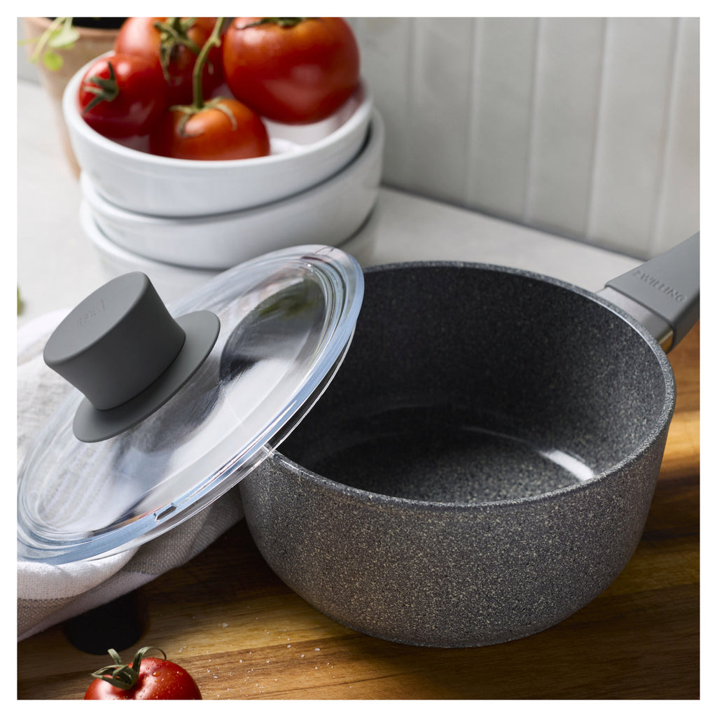 ZWILLING Parma Plus Ceramic 1.5 qt, Aluminum, Ceramic Nonstick Saucepan With Lid Ceramic Coating