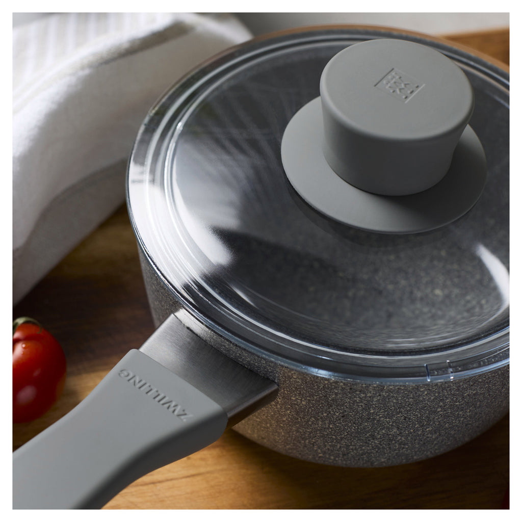ZWILLING Parma Plus Ceramic 1.5 qt, Aluminum, Ceramic Nonstick Saucepan With Lid Ceramic Coating