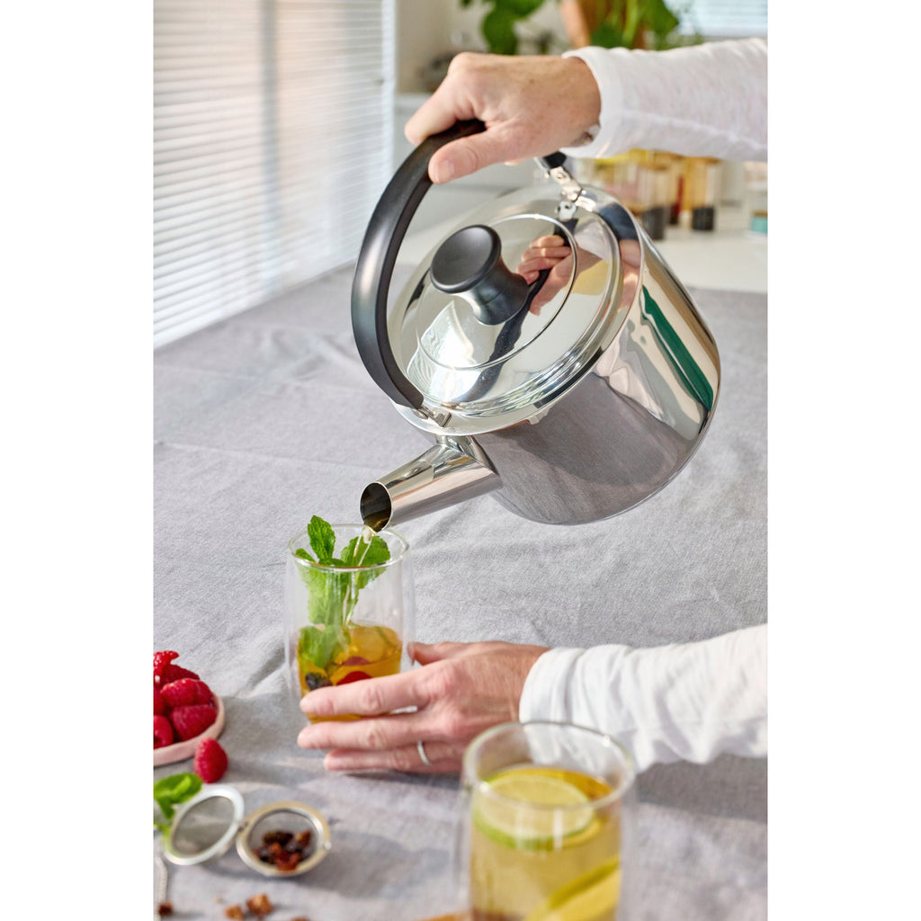 Demeyere Resto 4.75 qt Tea Kettle, 18/10 Stainless Steel