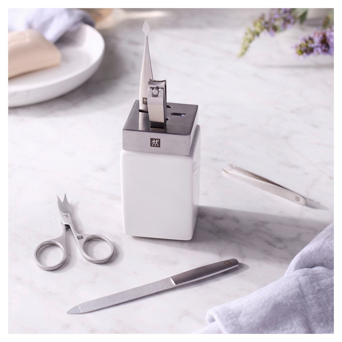 ZWILLING PREMIUM 6-pc Manicure Station, 18/10 Stainless Steel