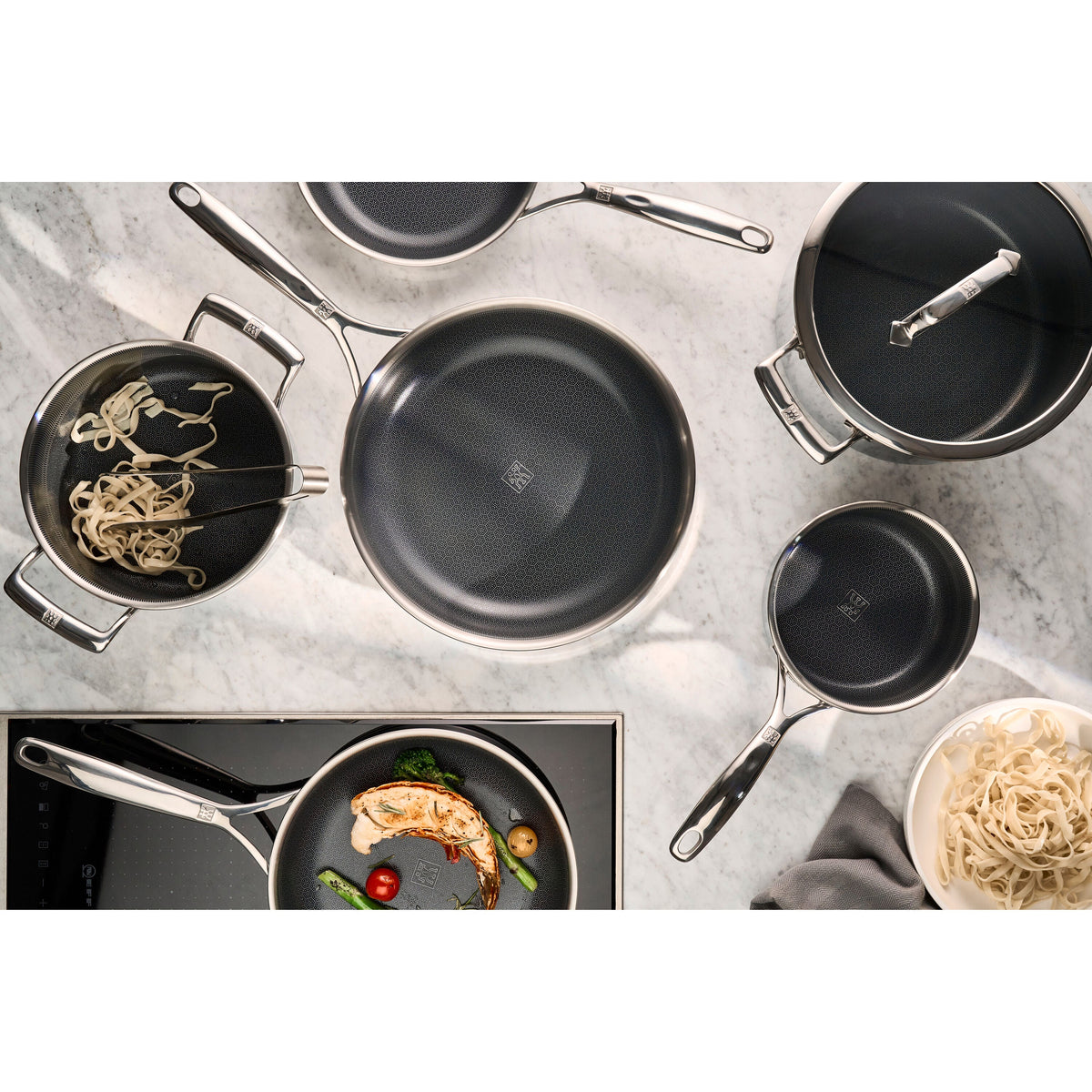 ZWILLING Peak 10-pc, Ceramic Hybrid Cookware Set