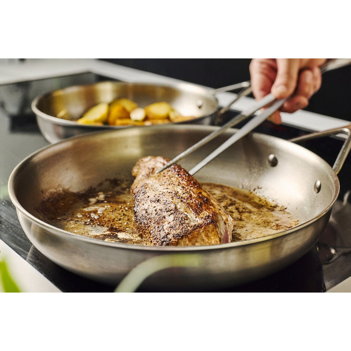 Demeyere Essential 5 11-inch, 18/10 Stainless Steel, Fry Pan