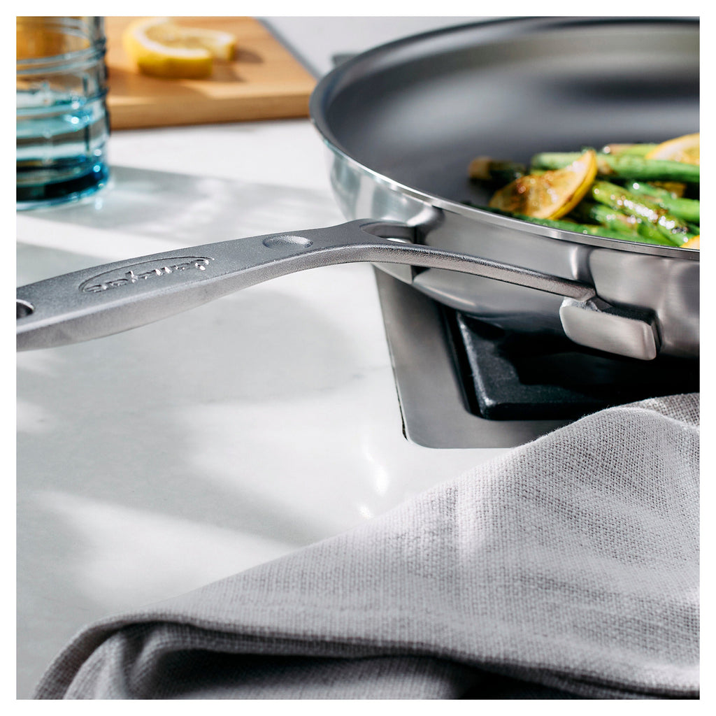 Demeyere Industry 5 Nanotouch 11-inch, 18/10 Stainless Steel, Frying Pan