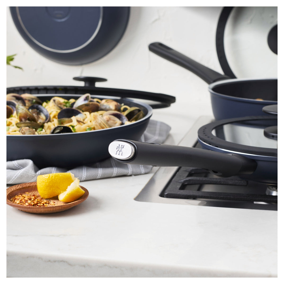 ZWILLING Enlightened 7-pc, Aluminum, Pots And Pans Set Ceramic Non-stick Coating