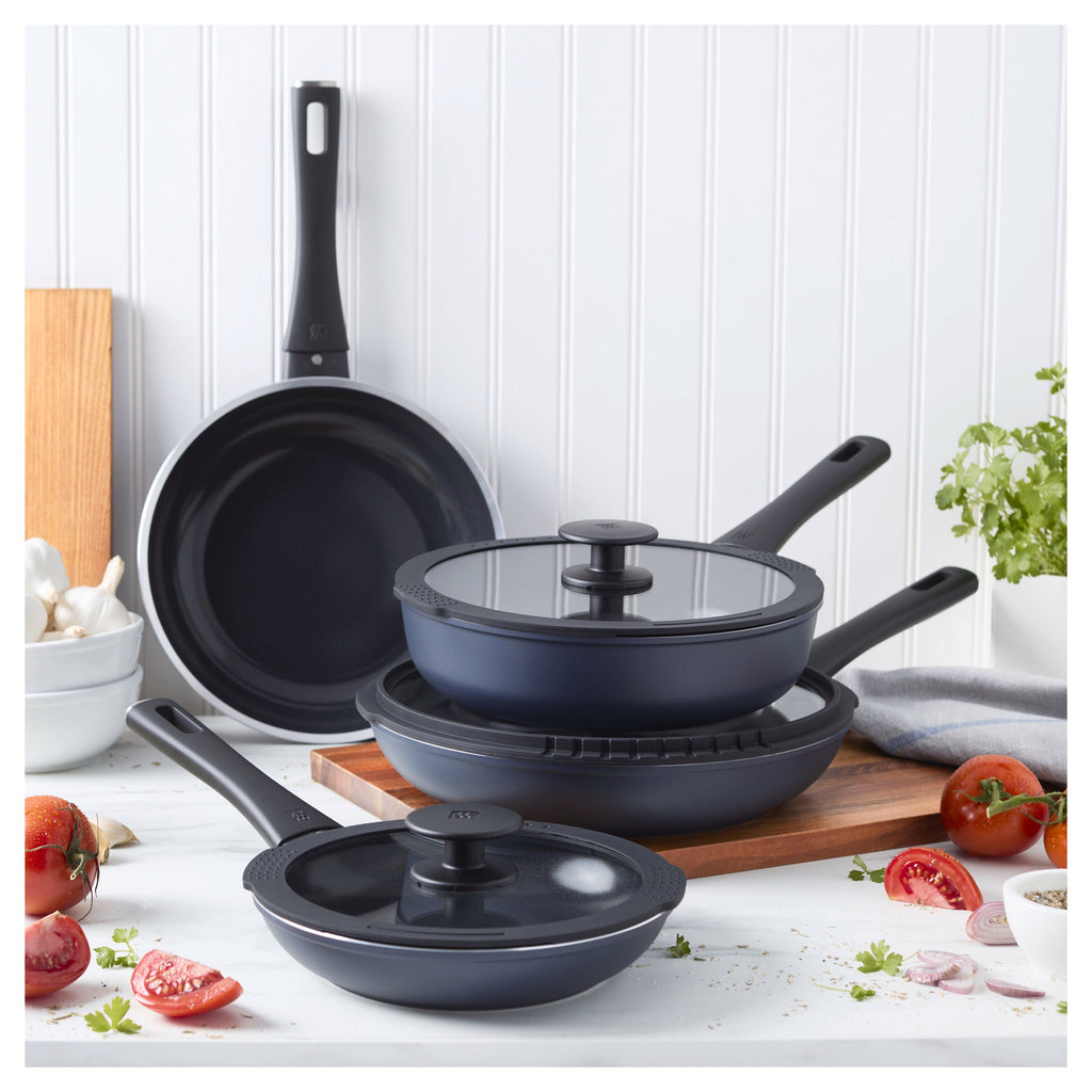 ZWILLING Enlightened 7-pc, Aluminum, Pots And Pans Set Ceramic Non-stick Coating