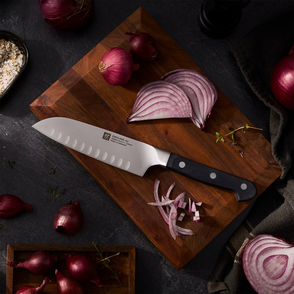 ZWILLING Pro 5.5-inch, Hollow Edge Santoku Knife